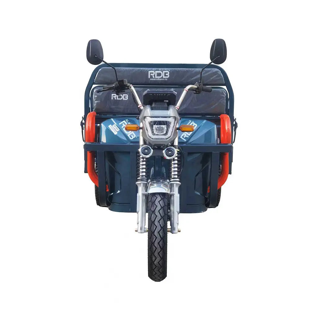 Triciclu Electric Fără Permis RDB XL-Klass4 cu Benă, Viteză Maximă 25km/h, Motor 4000W, Baterie 72V 45Ah, Autonomie 70km