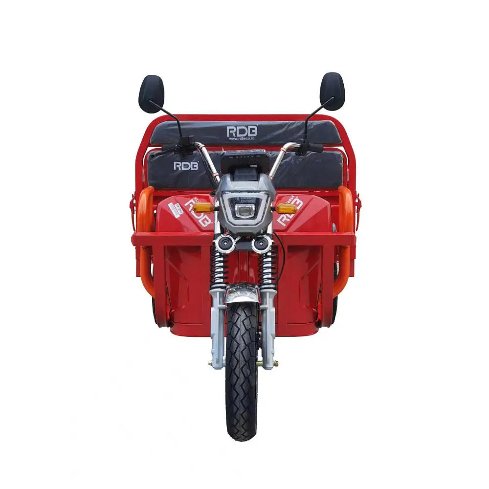 Triciclu Electric Fără Permis RDB XL-Klass4 cu Benă, Viteză Maximă 25km/h, Motor 4000W, Baterie 72V 45Ah, Autonomie 70km