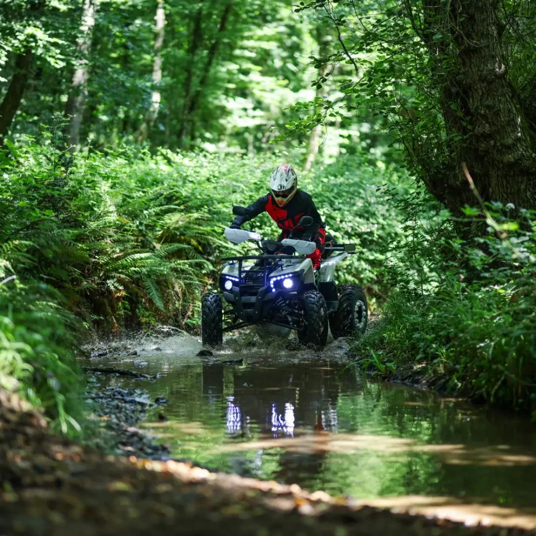 ATV Benzină Voltarom RA5, Motor 180CC, 9.5CP, Frâne Hidraulice, Gri