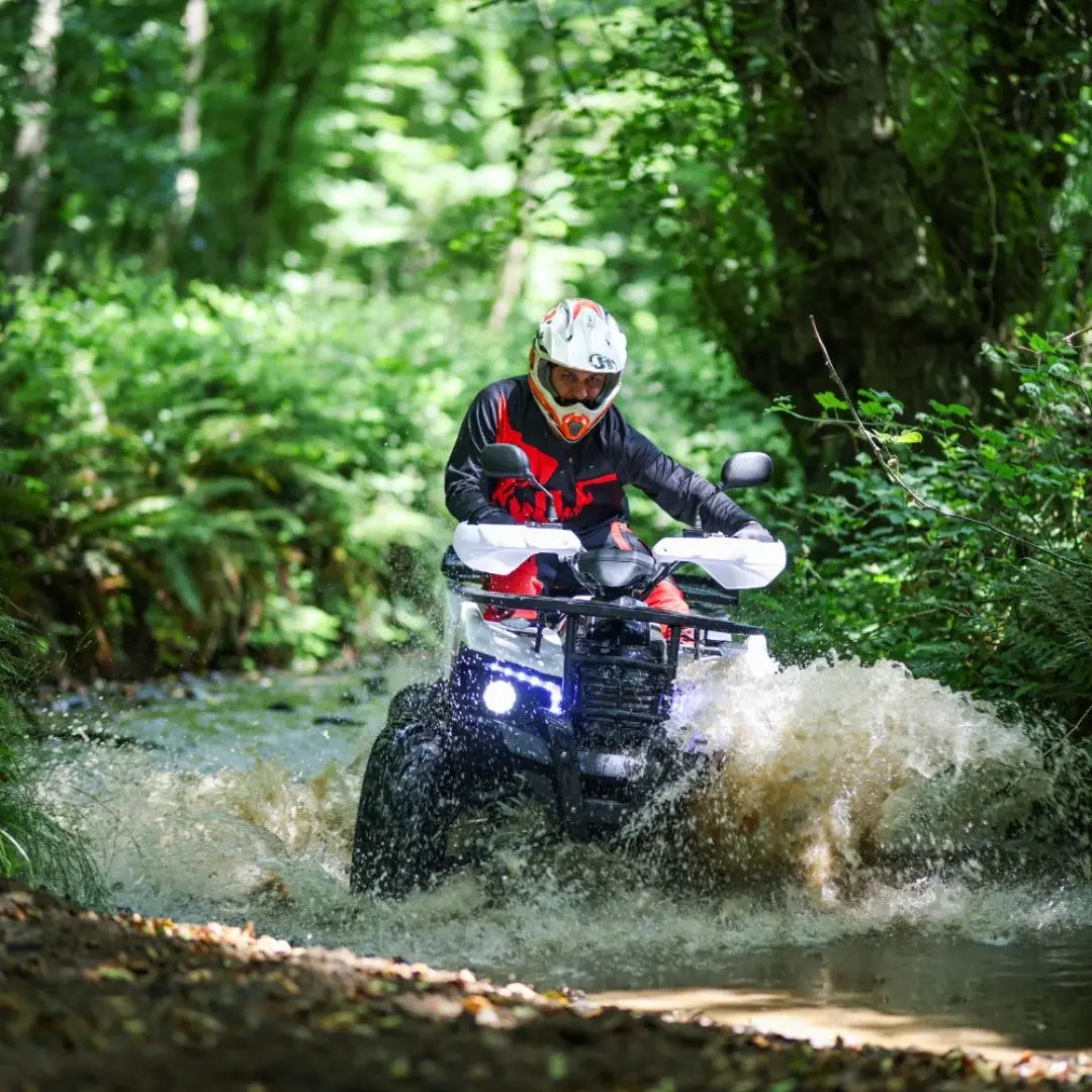 ATV Benzină Voltarom RA5, Motor 180CC, 9.5CP, Frâne Hidraulice, Gri