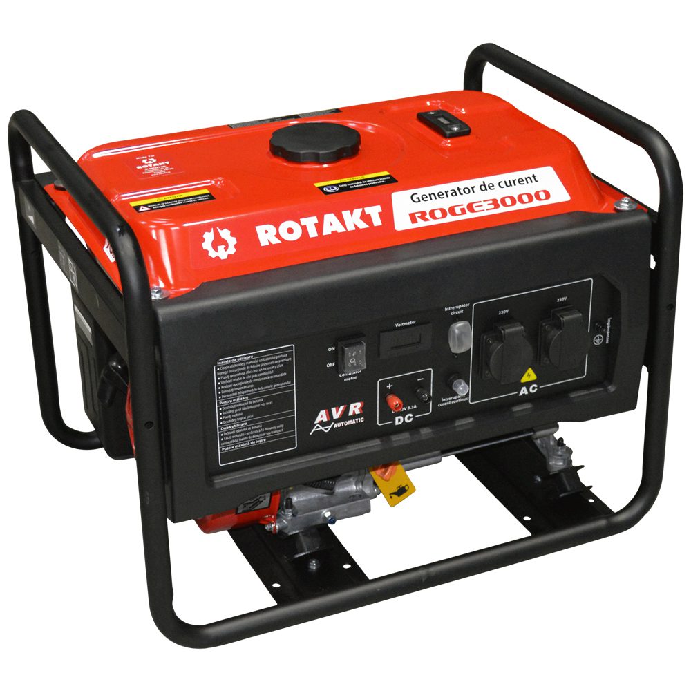 Generator curent pe benzină Rotakt ROGE3000 3.0 KW, AVR