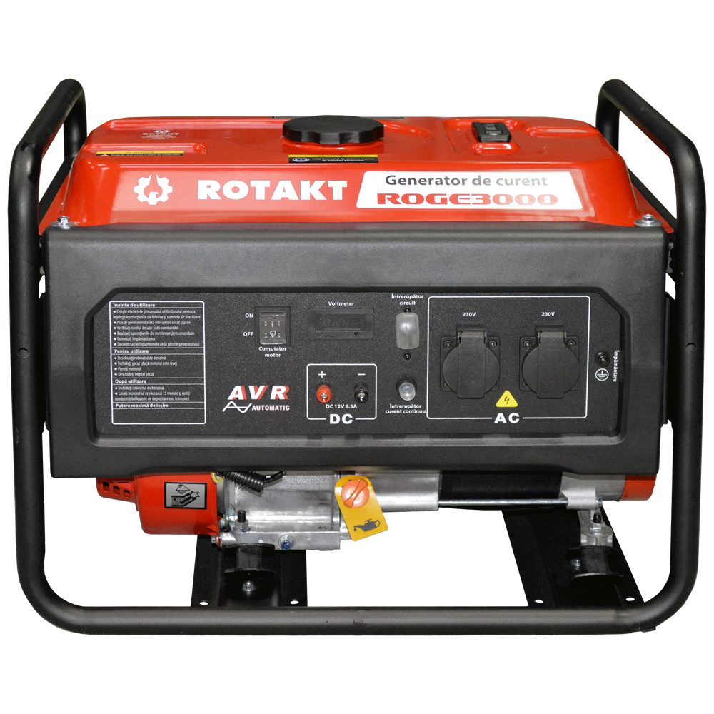 Generator curent pe benzină Rotakt ROGE3000 3.0 KW, AVR