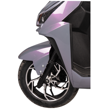 Roata din față cu frână pe disc la scuterul electric EvoTools Evo Ride