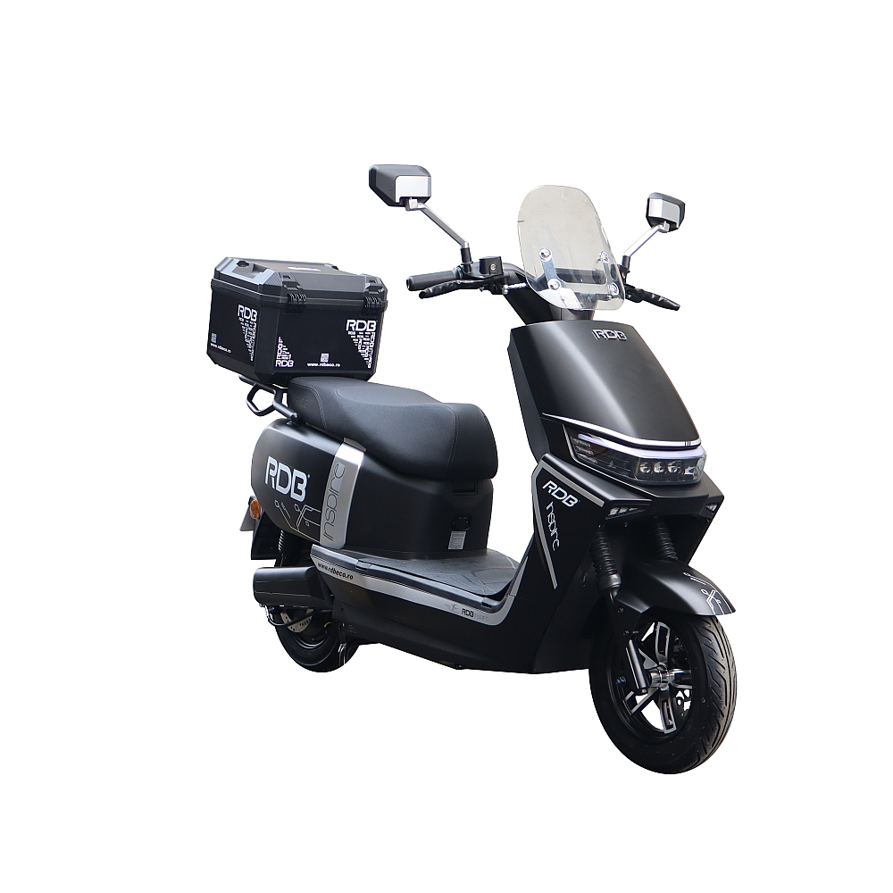 Scuter electric 2000W fără permis RDB INSPIRE negru, vedere din față