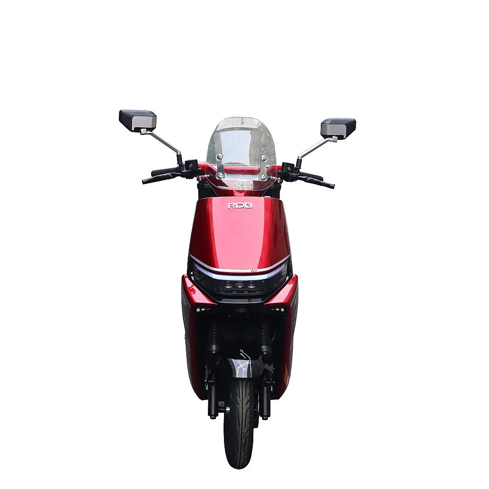 Scuter electric 2000W fără permis RDB INSPIRE roșu, vedere din față