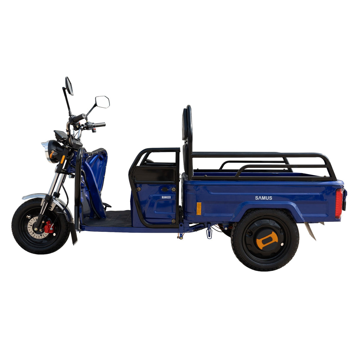 Samus Ranger, vedere laterală stânga a triciclului electric cargo