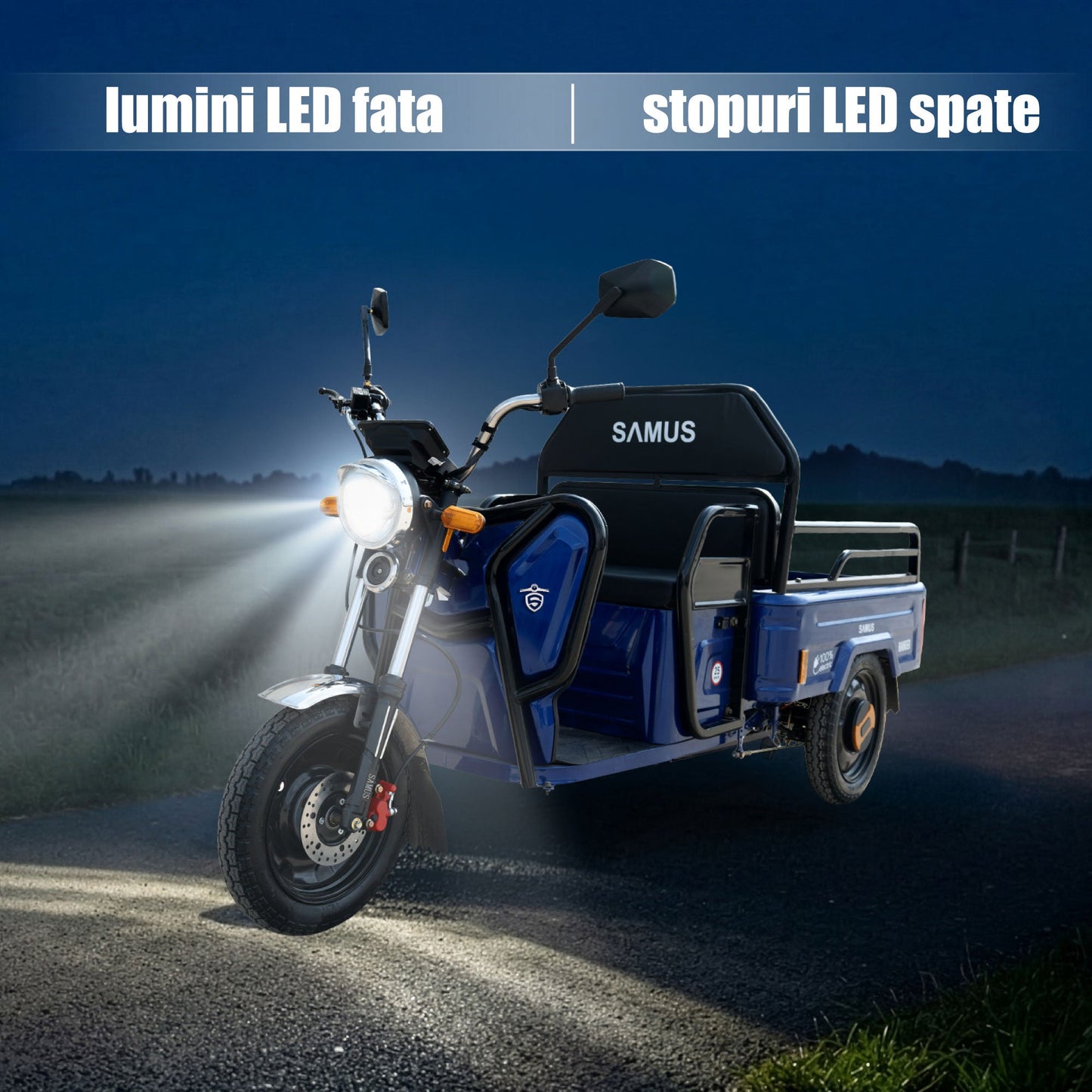 Farurile LED la Samus Ranger albastru