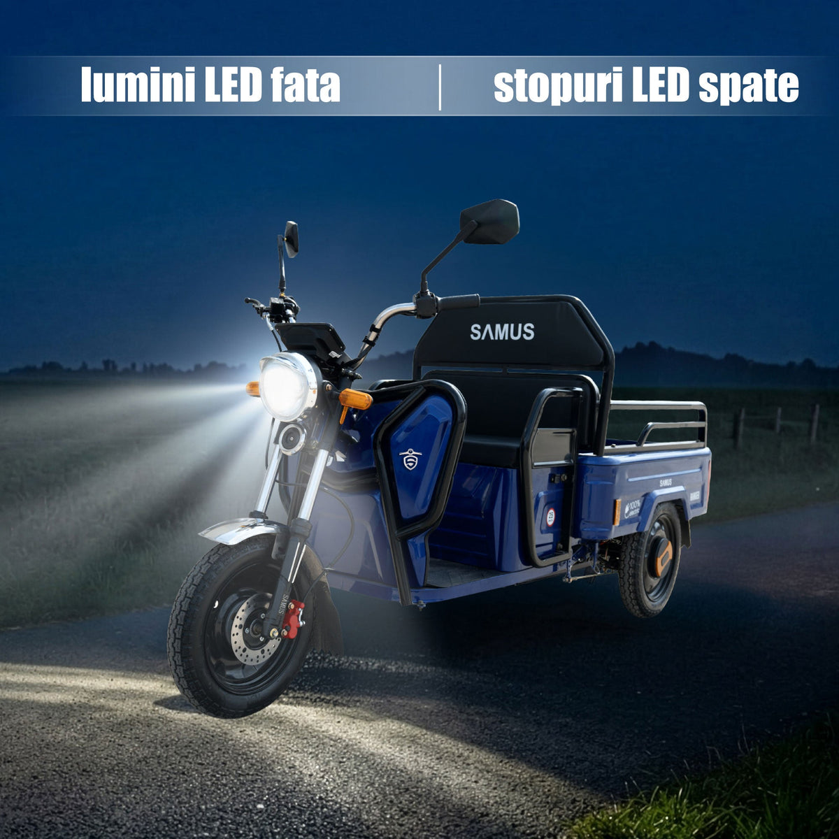 Farurile LED la Samus Ranger albastru