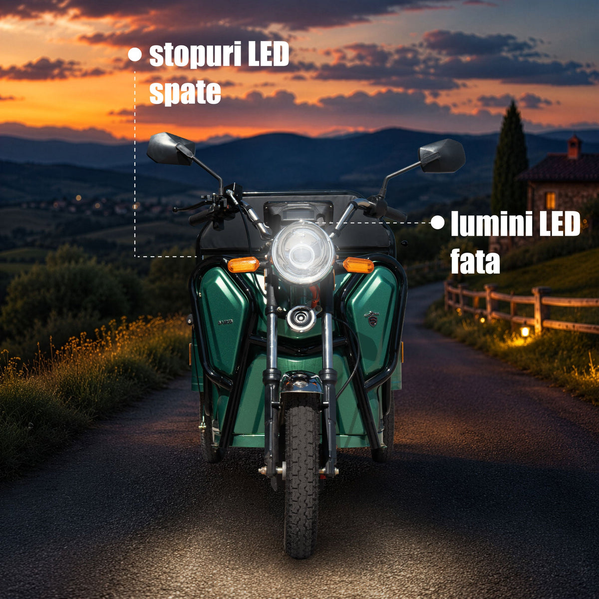 Farurile LED la Samus Ranger verde