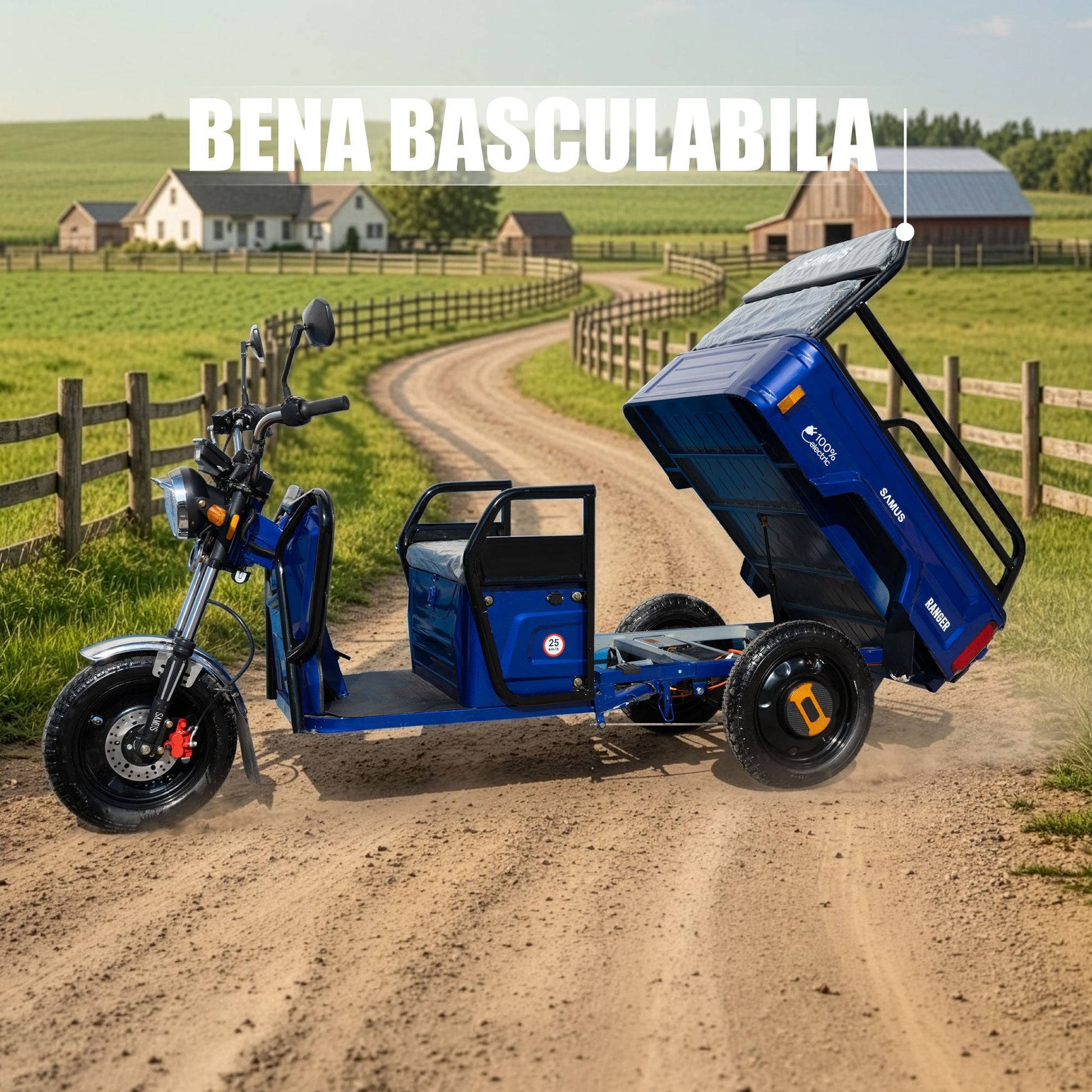 Bena basculabilă ridicată la Samus Ranger albastru