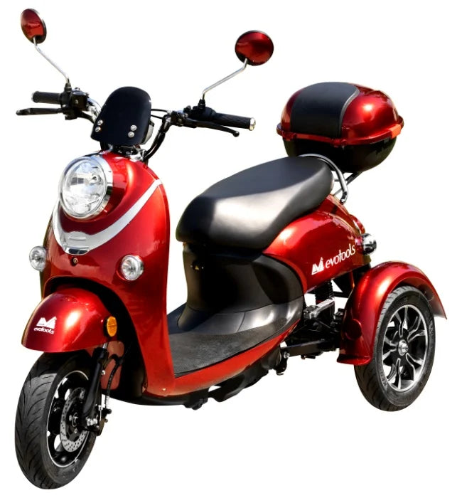 Triciclu electric ieftin EvoTools GOE roșu, 2 locuri