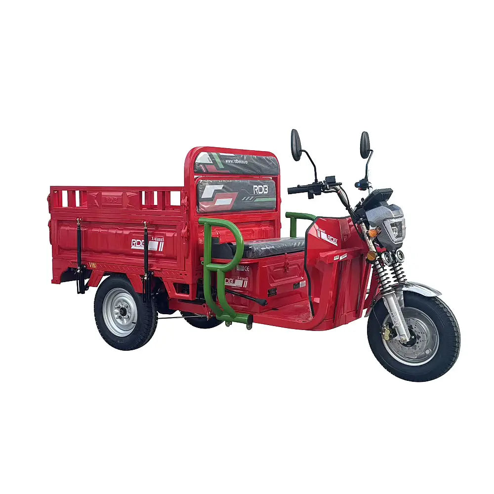 Triciclu Electric RDB X-Klass4 PLUS, Fără Permis, Viteză Maximă 25 km/h, Benă Basculabilă, Obloane Extinse, Motor 3500W, Autonomie 60km, Baterie 72V 32Ah