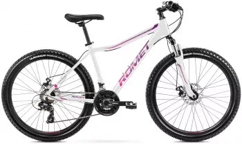 Bicicleta Romet 26" Jolene 6.2 alb roz violet