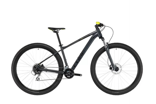 bicicleta cube aim pro, culoare gri, cadru XS