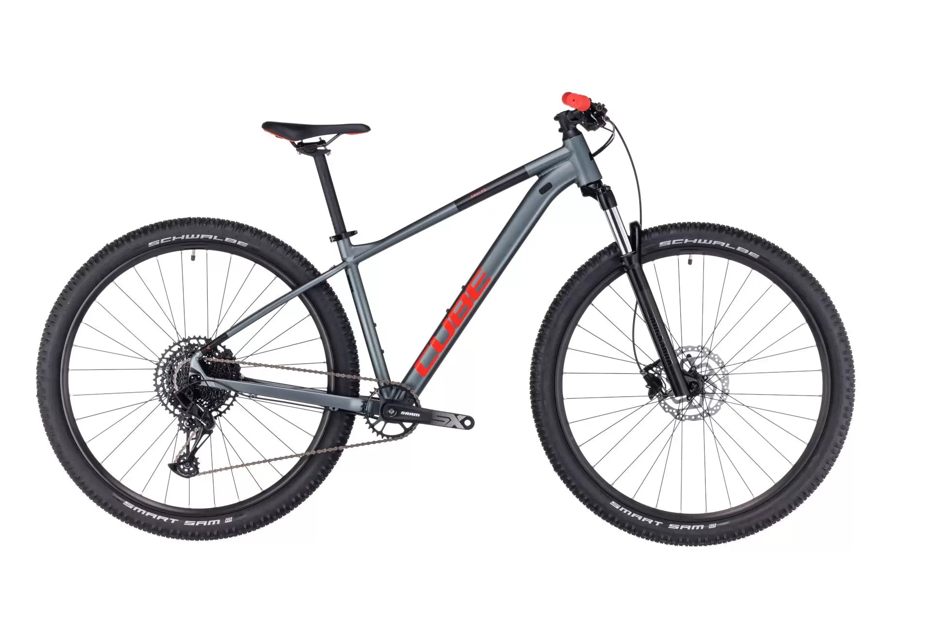 bicicleta cube analog, gri, cadru XL