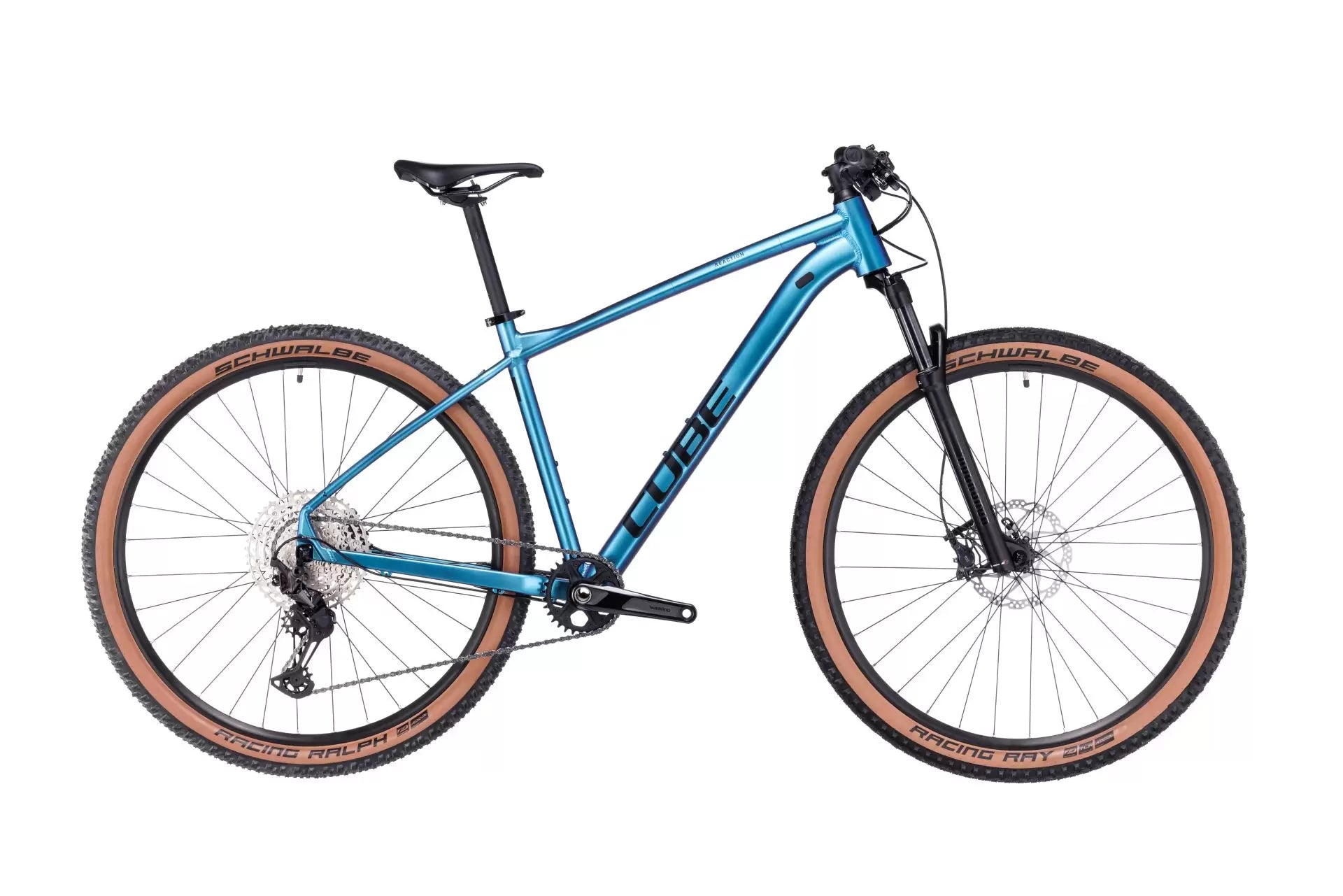 bicicleta cube reaction pro, albastra, cadru L